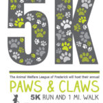 PAWS AND CLAWS 5K LOGO